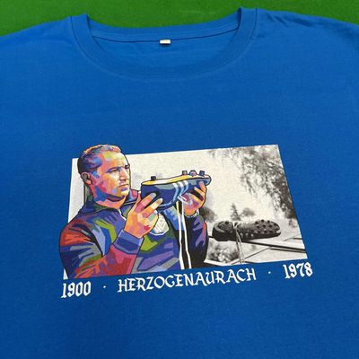 Herzo Dassler T Shirt - Blue - XL Herzo Dassler T Shirt - Blue - XL