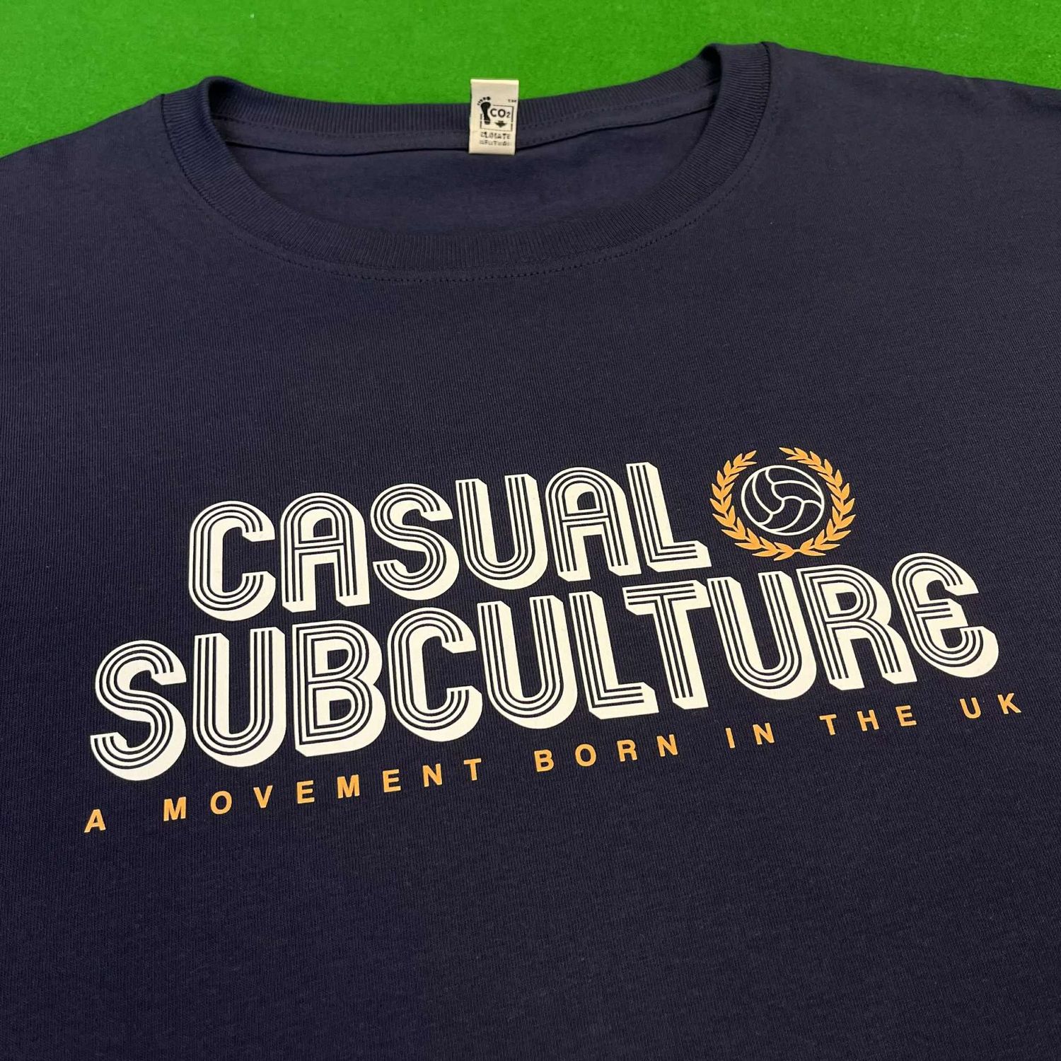 Casual Sub Retro T Shirt - Navy - LARGE