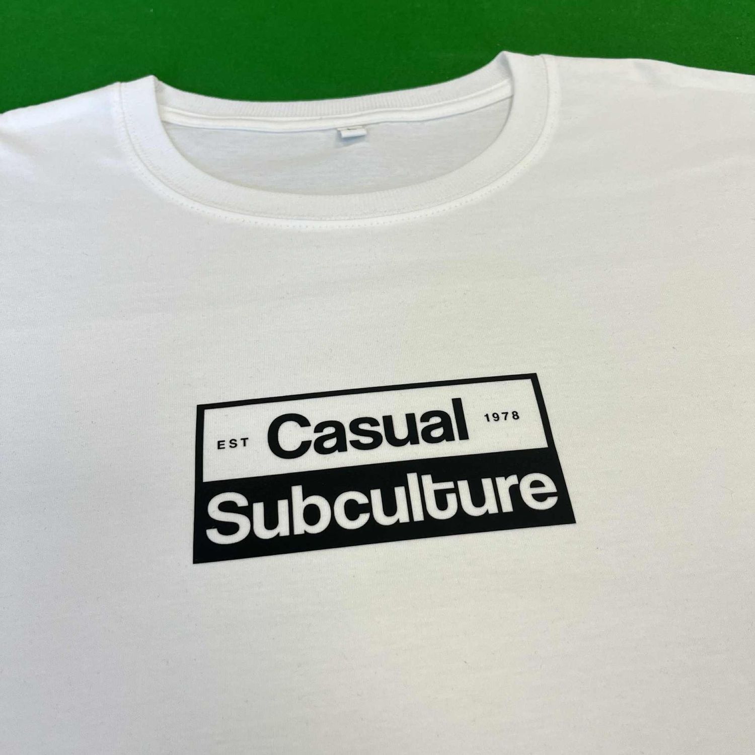 Casual Sub Box T Shirt - White - LARGE