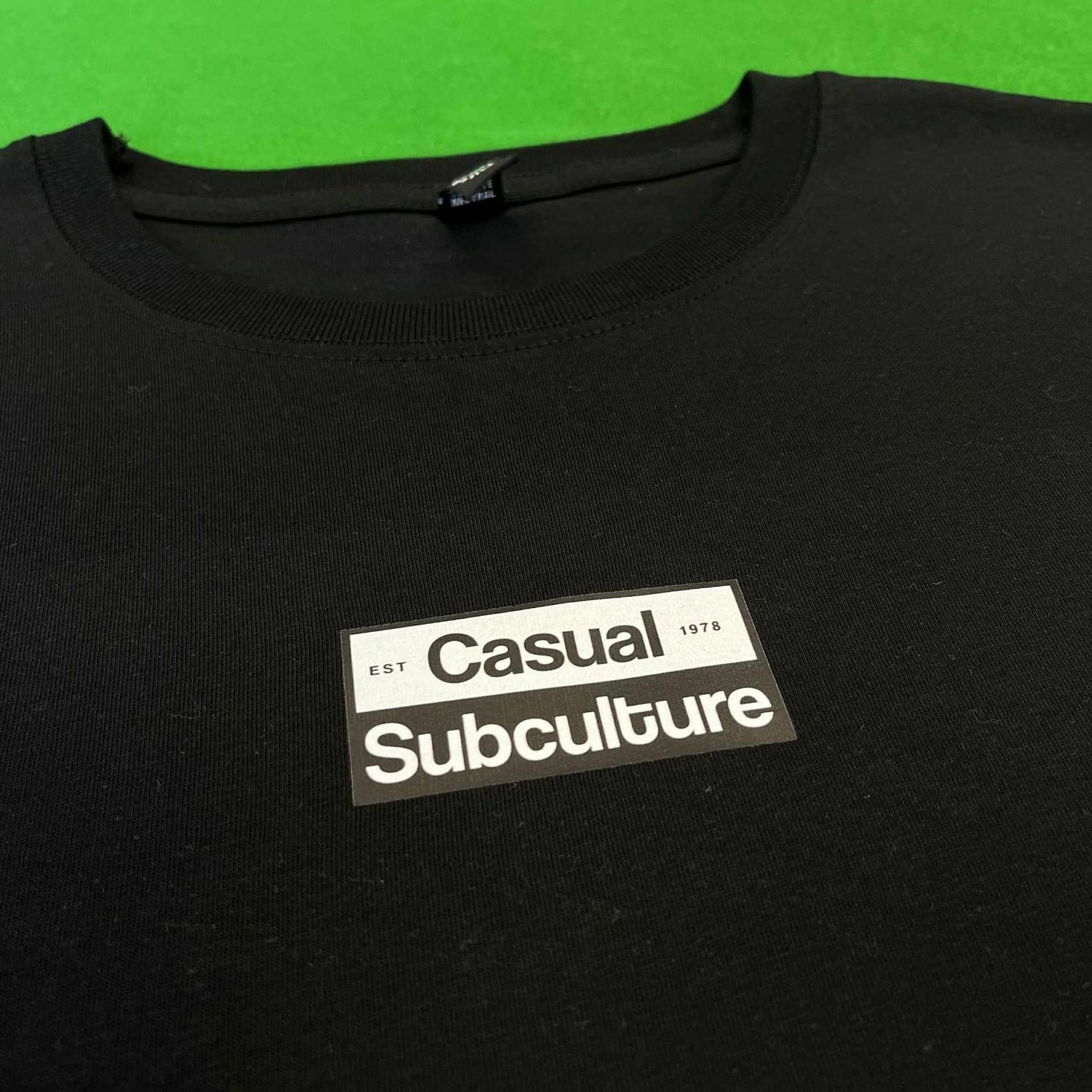 Casual Sub Box T Shirt - Black - LARGE