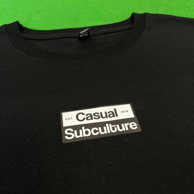Casual Sub Box T Shirt - Black - LARGE