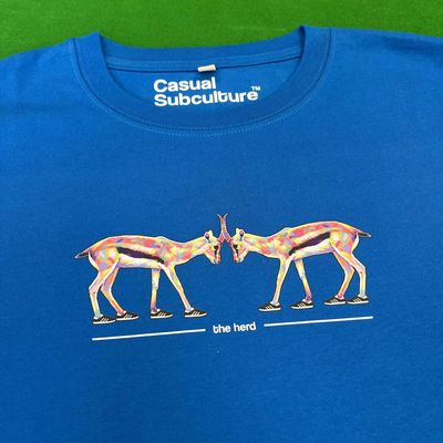 The Herd Gazelle T Shirt - Blue  - SMALL