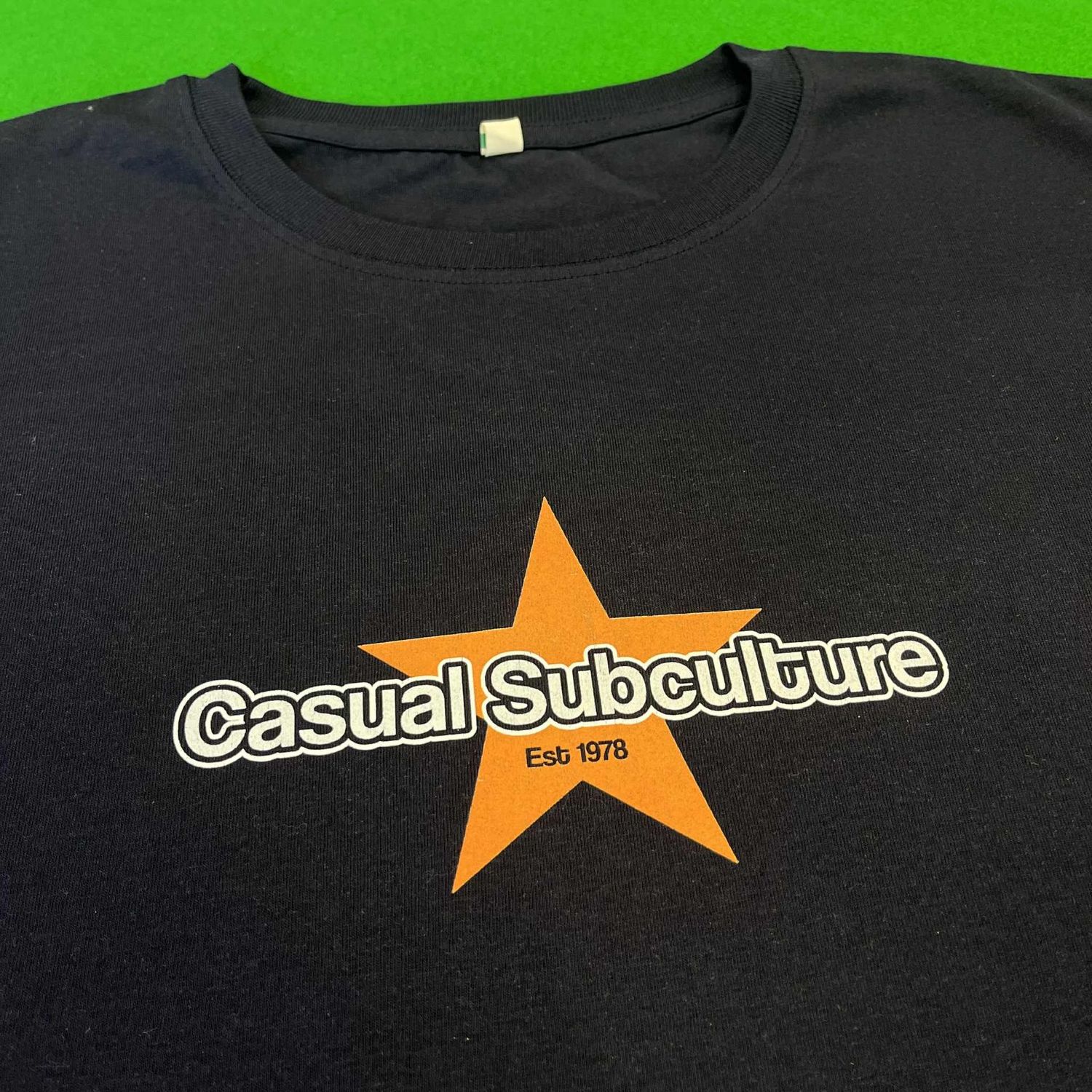 Casual Subculture Star T Shirt - Navy - LARGE