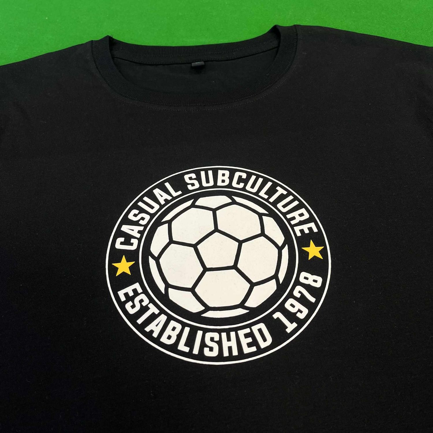 Casual Sub Football T Shirt - Black - LARGE