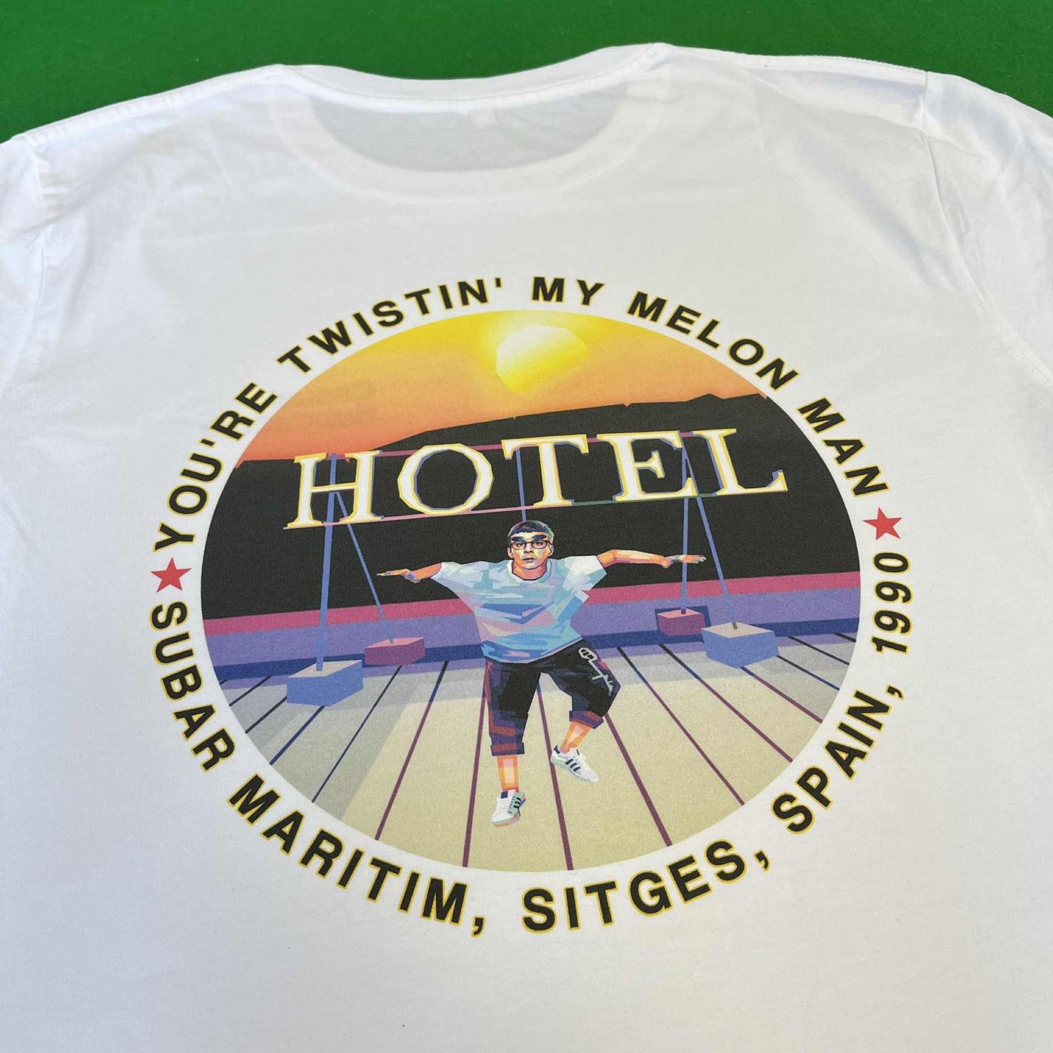 BEZ Backprint T Shirt - White - LARGE