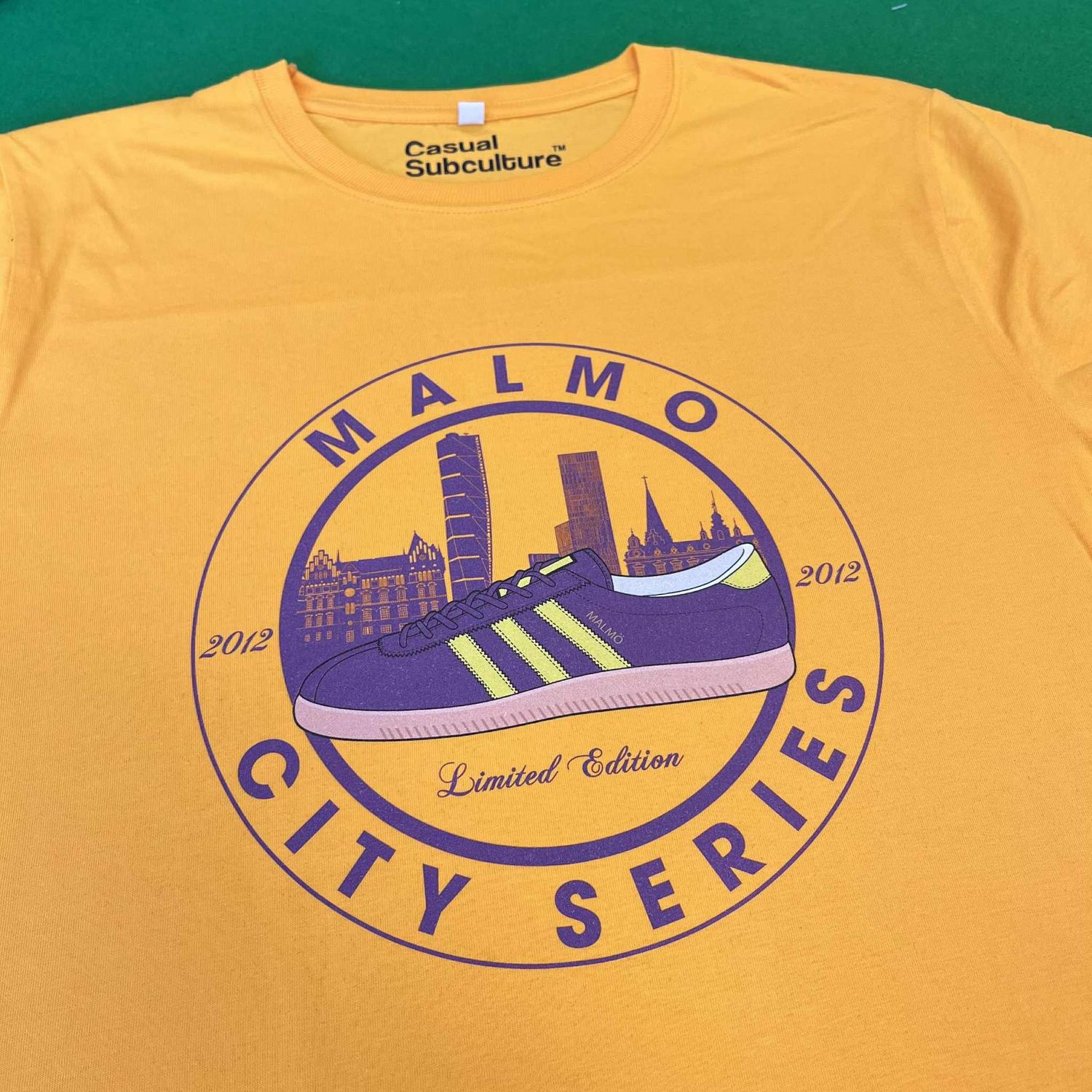 Malmo Trainer T Shirt - Gold - MEDIUM