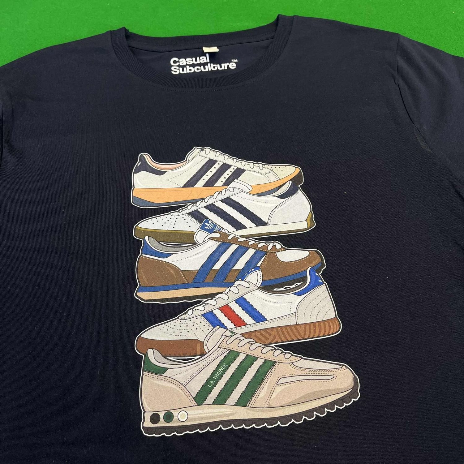 Trainer Stack T Shirt - Navy - LARGE
