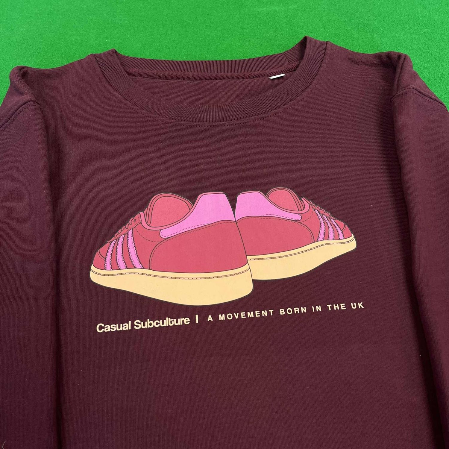 Cordoba Trainer Sweatshirt - Burgundy - LARGE