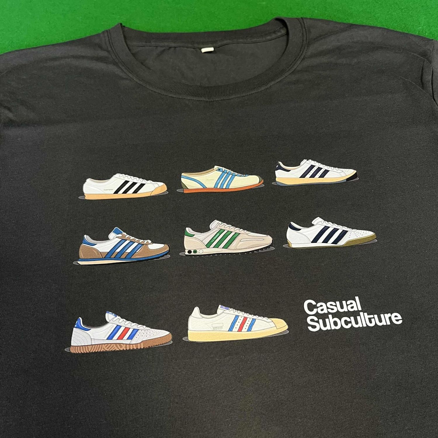 Vintage Trainer T Shirt - Deep Grey - XL