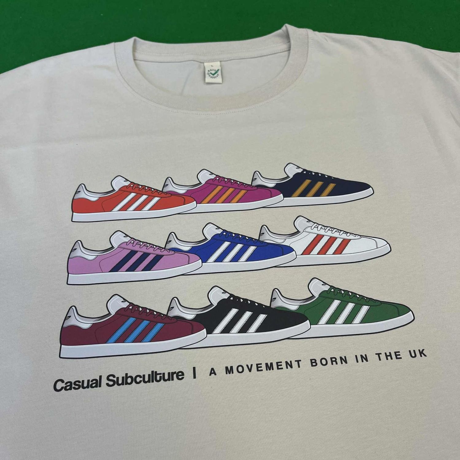 Gazelle Trainer T Shirt - Ecru - LARGE