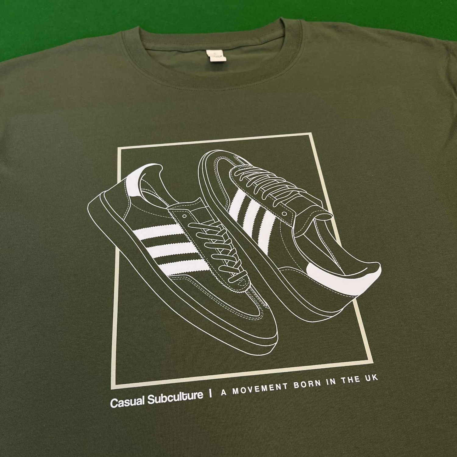 CS Silhouette Trainer T Shirt - Green - LARGE