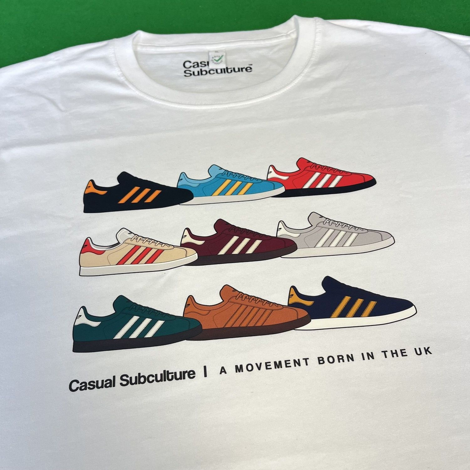Gazelle Trainer T Shirt - White - XL