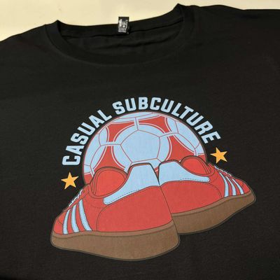 CS Claret and Blue Football/Trainers T Shirt - Black - XL CS Claret and Blue Football/Trainers T Shirt - Black - XL