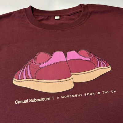 Cordoba Trainers T Shirt - Burgundy - SMALL Cordoba Trainers T Shirt - Burgundy - SMALL