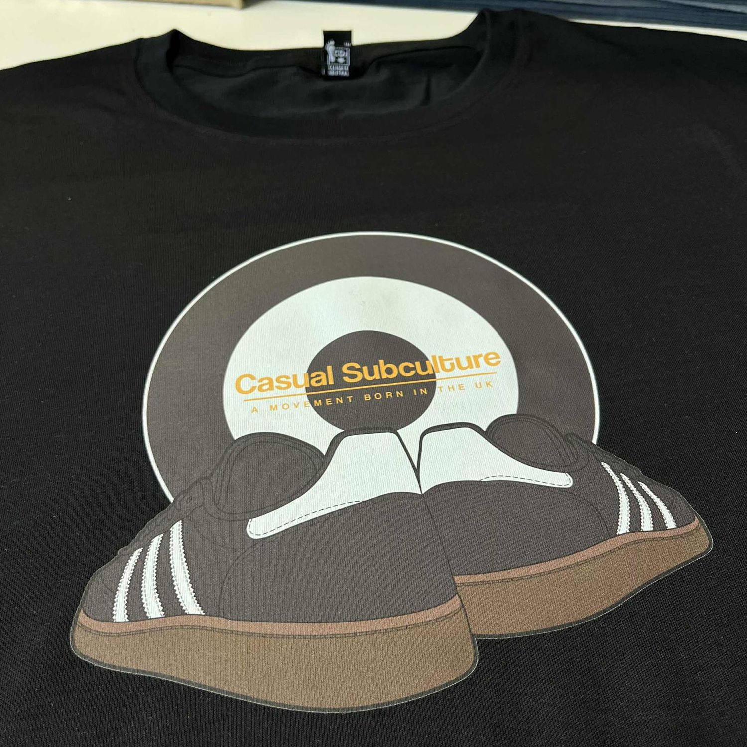 Mod Handball Trainers T Shirt - Black - 2XL
