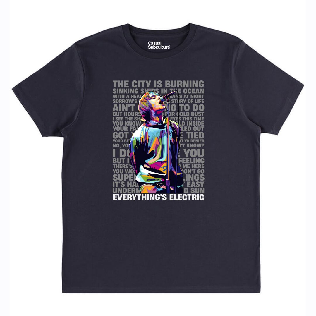Liam - Everything's Electric T Shirt Liam - Everything's Electric T Shirt, COLOUR: NAVY