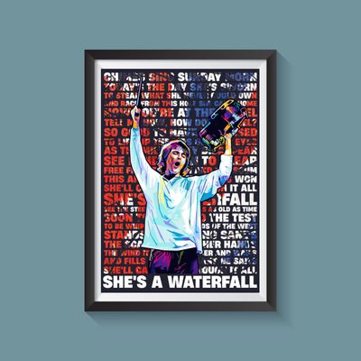 The Stone Roses Waterfall A3 Print The Stone Roses Waterfall A3 Print