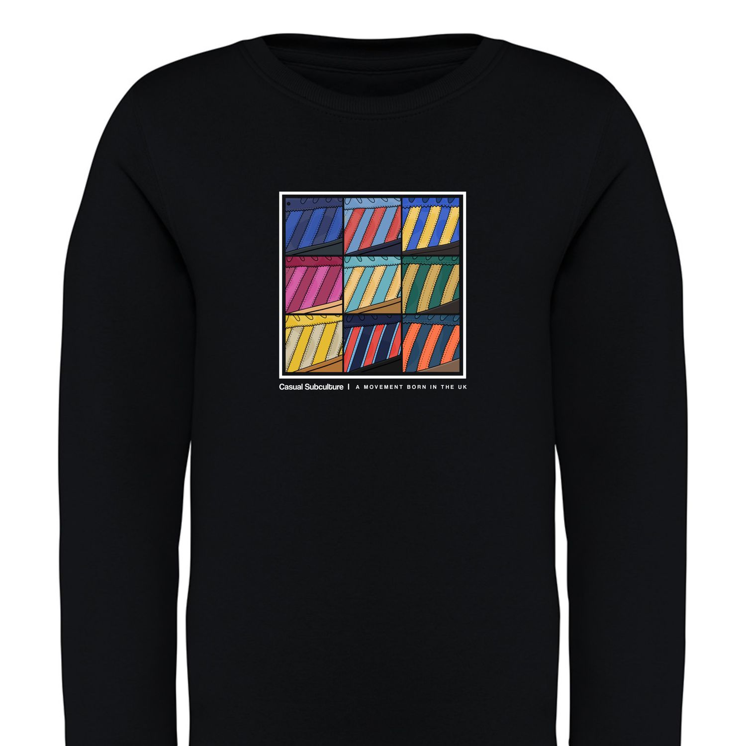 Trainer Collage Sweatshirt (Junior), COLOUR: BLACK