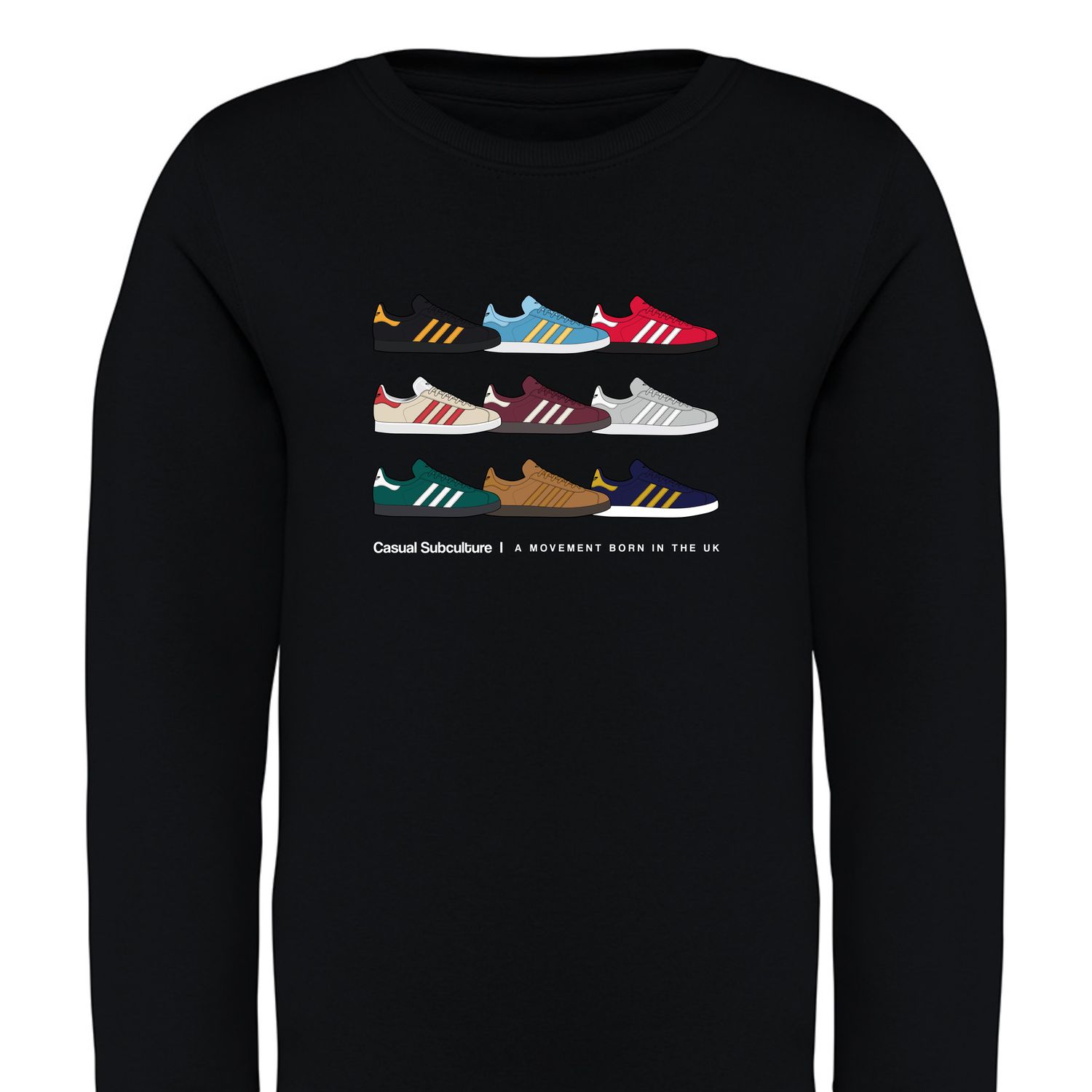 Gazelle Trainer Sweatshirt (Junior), COLOUR: BLACK