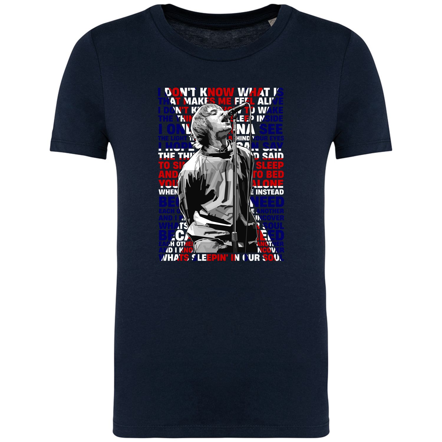 Oasis Acquiesce Liam Gallagher Pop Art T Shirt (Junior)