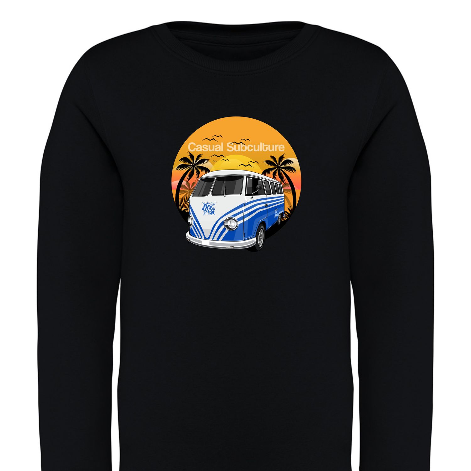 Camper Sunset Sweatshirt (Junior), COLOUR: BLACK