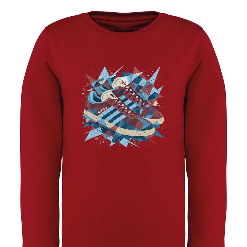Gazelle Abstract Trainer Sweatshirt (Junior)