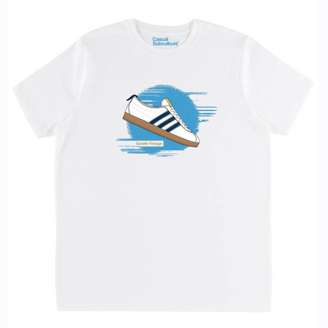 Gazelle Vintage Trainer T Shirt Gazelle Vintage Trainer T Shirt, COLOUR: WHITE