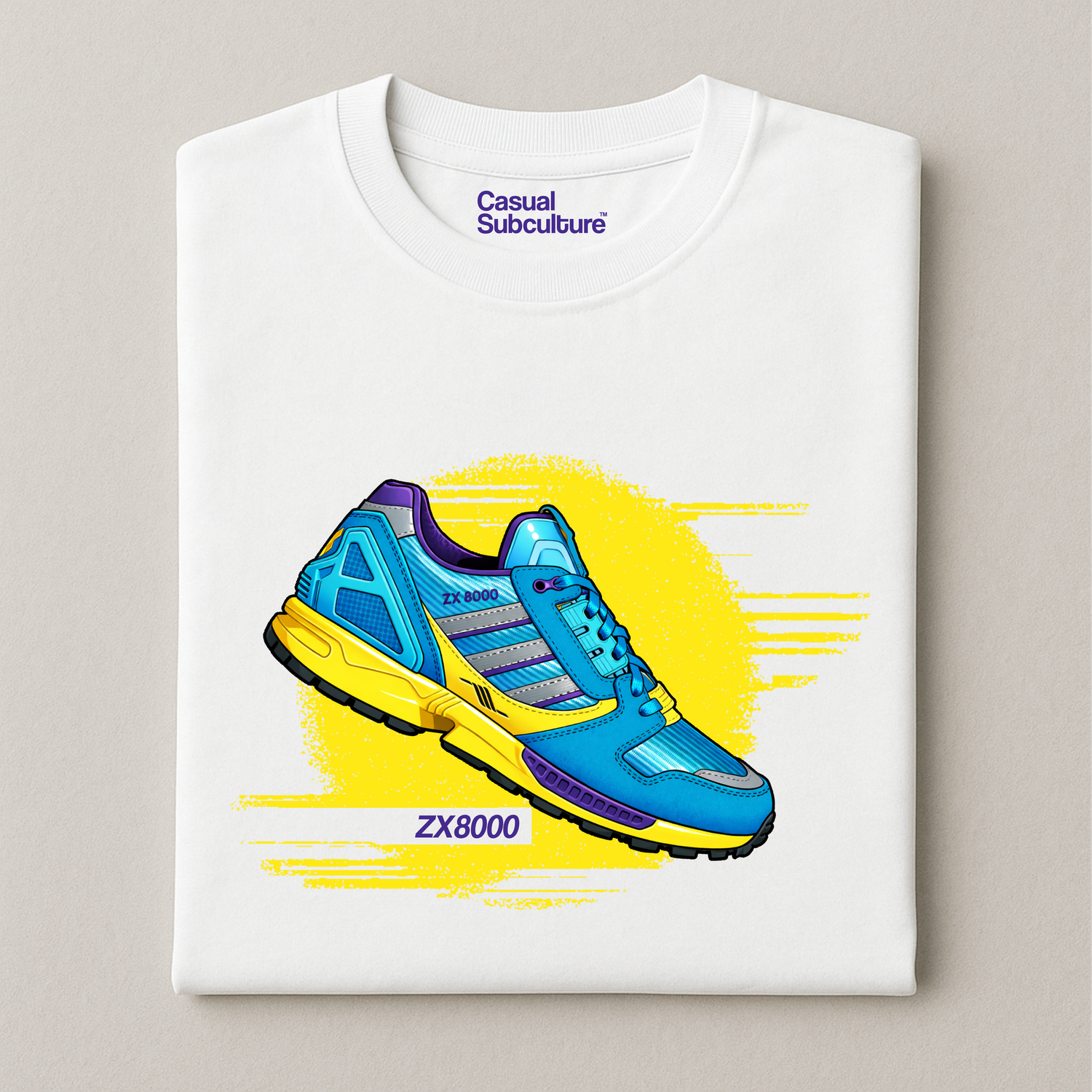 ZX8000 Aqua T Shirt, COLOUR: WHITE