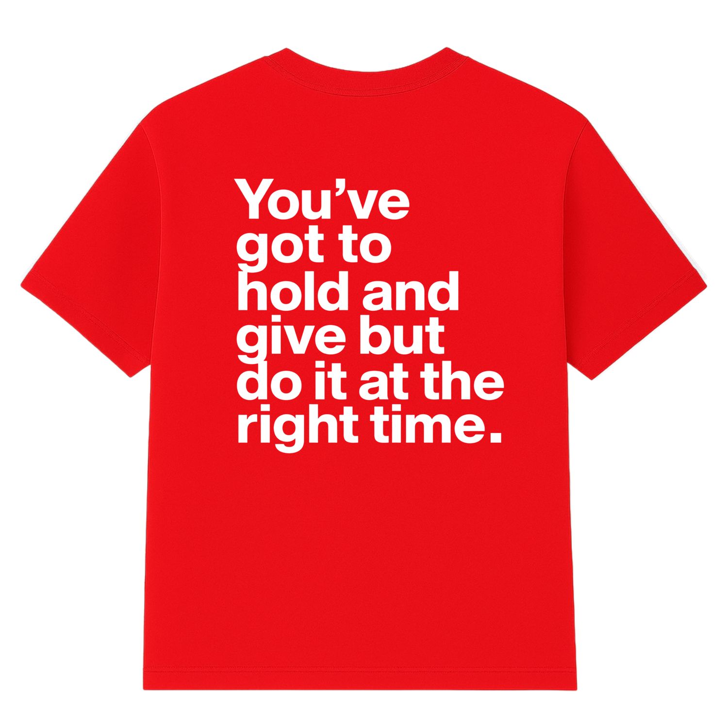 Right Time Motion T Shirt ( Backprint ) Right Time Motion T Shirt ( Backprint ), COLOUR: RED