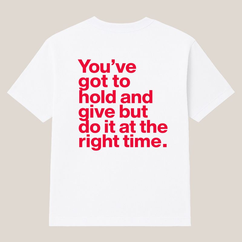 Right Time Motion T Shirt ( Backprint )