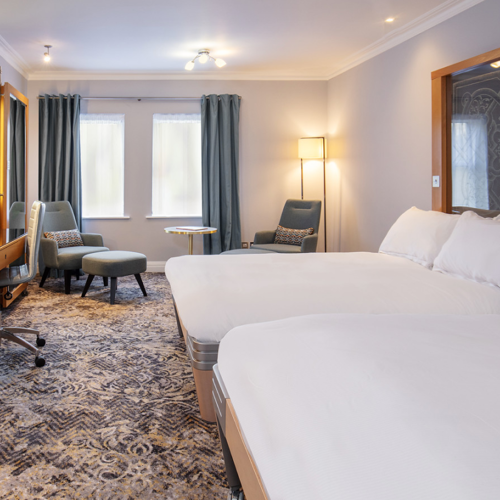 Twin bedded room for 3 people - £249 per person Twin bedded room for 3 people - £249 per person