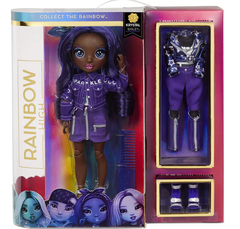 Bambola Rainbow High Kristal Bailey con Vestiti Serie 2