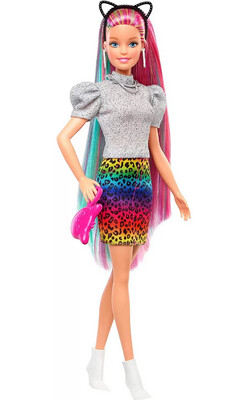 Barbie Capelli Multicolor con funzione Cambia Colore