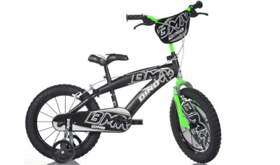 Dino Bikes Bici BMX Nero Verde Misura 14"