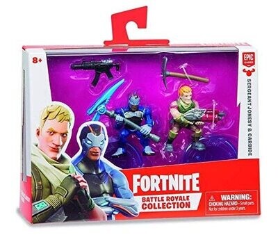 Fortnite Confezione Con 2 Personaggi "Sergeant Jonesy e Carbide"