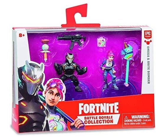Fortnite Confezione Con Personaggi 5 Cm "Omega E Brite Boomer