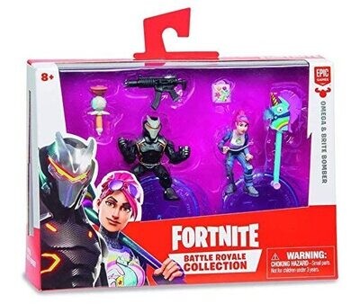 Fortnite Confezione Con Personaggi 5 Cm "Omega E Brite Boomer