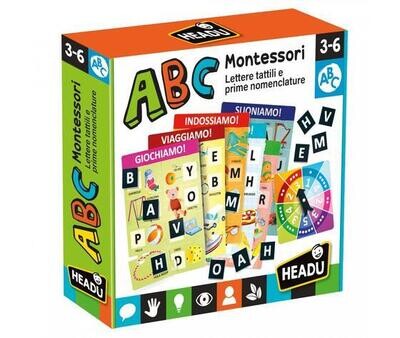 Headu ABC Montessori Lettere Tattili e prime Nomenclature