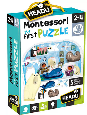 Headu Montessori First Puzzle Polo Nord