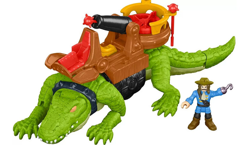 Imaginext Coccodrillo Gigante con Capitan Uncino