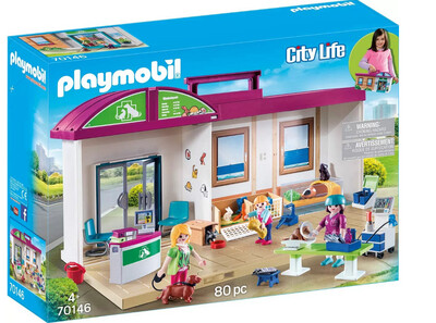 Playmobil City Life 70146 - Clinica Veterinaria Portatile, dai 4 anni