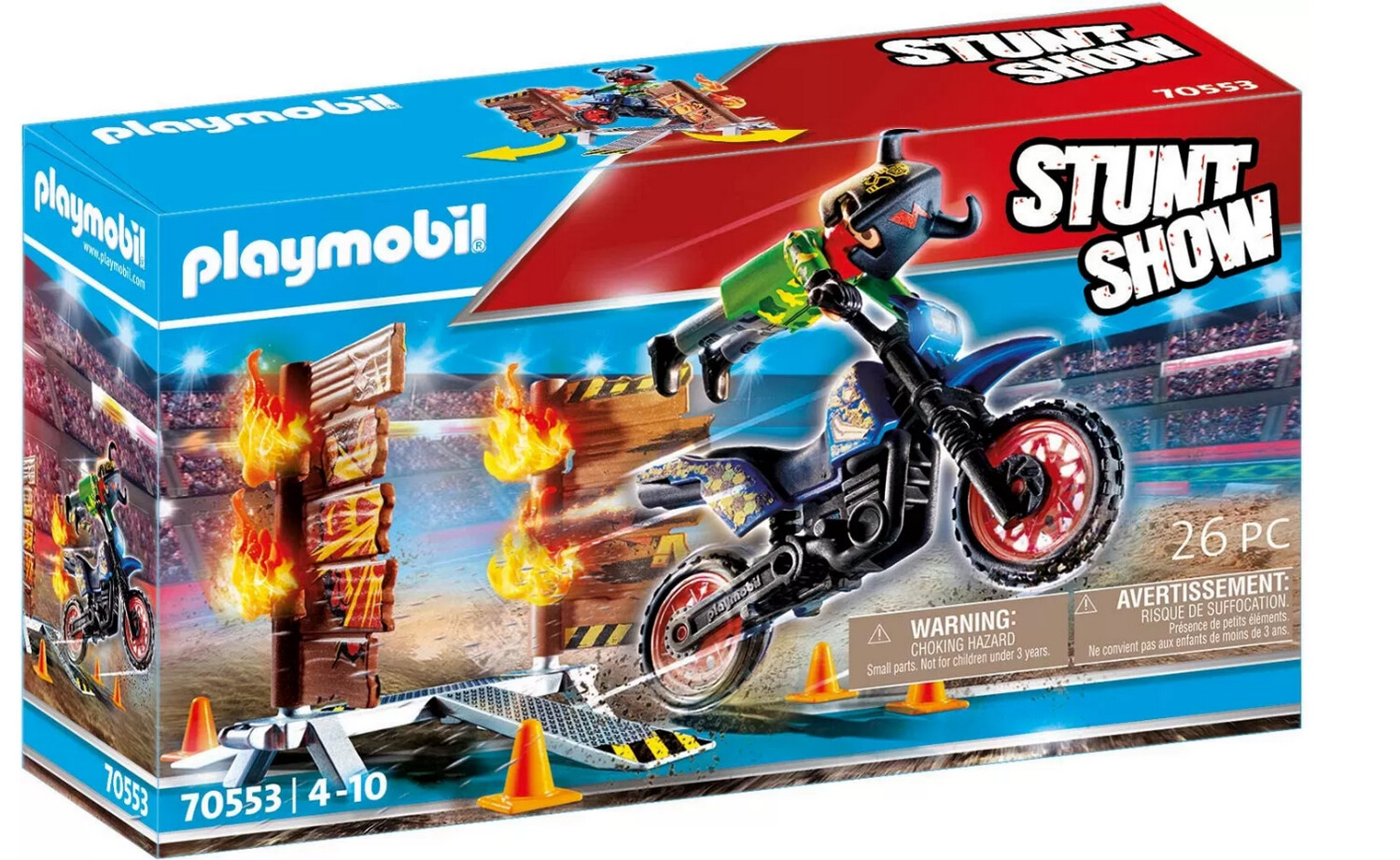 Playmobil Stunt Show Moto da Acrobazia 70553
