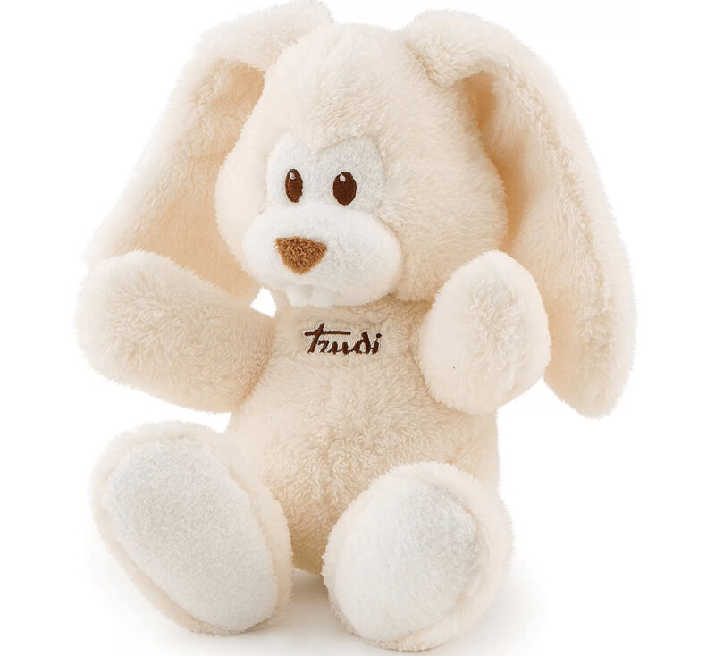 Trudi Peluche Coniglietto Cremino Bianco 23 Cm con Carillon