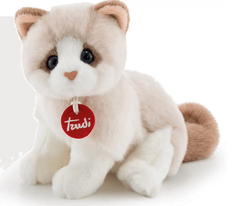 Trudi Peluche Gatto Brad Bianco