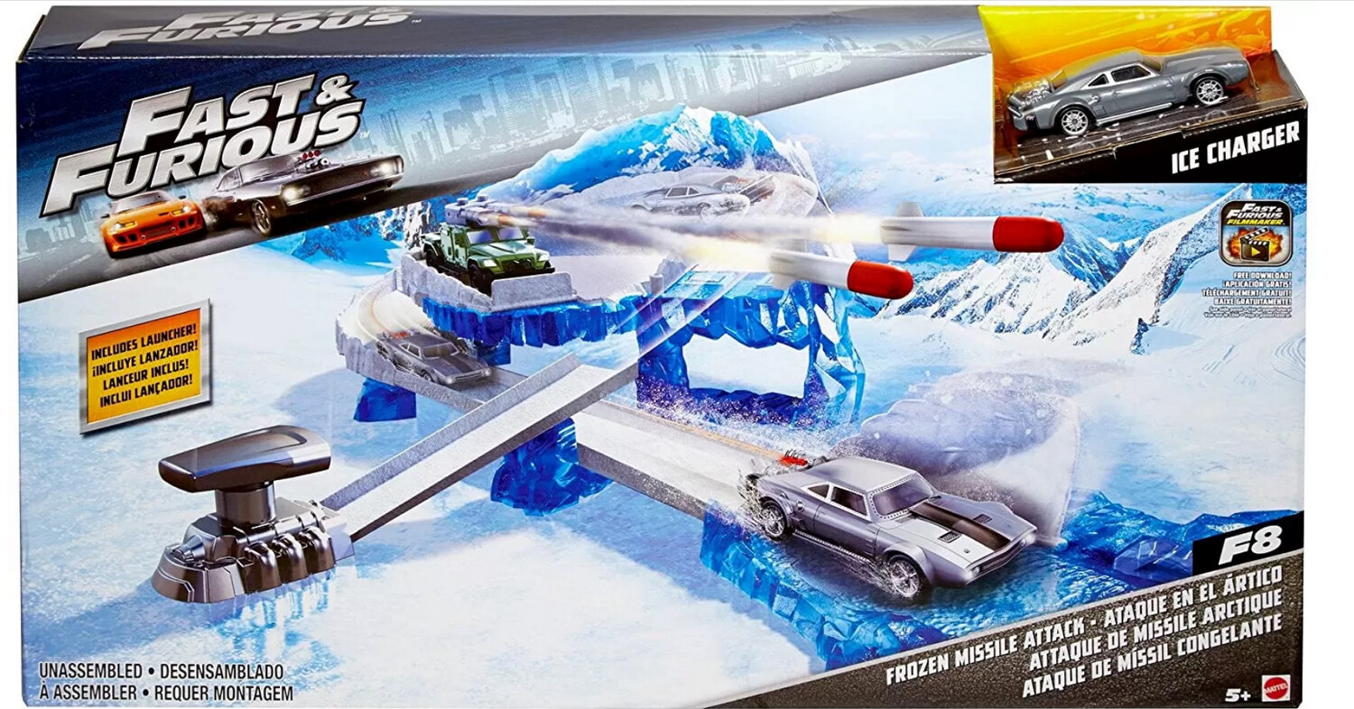 Pista Fast & Furious Frozen Missile Attack Mattel