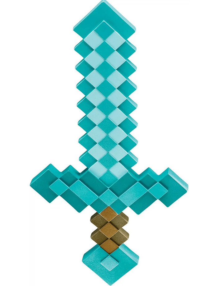 Minecraft Spada Celeste E Marrone Carnevale