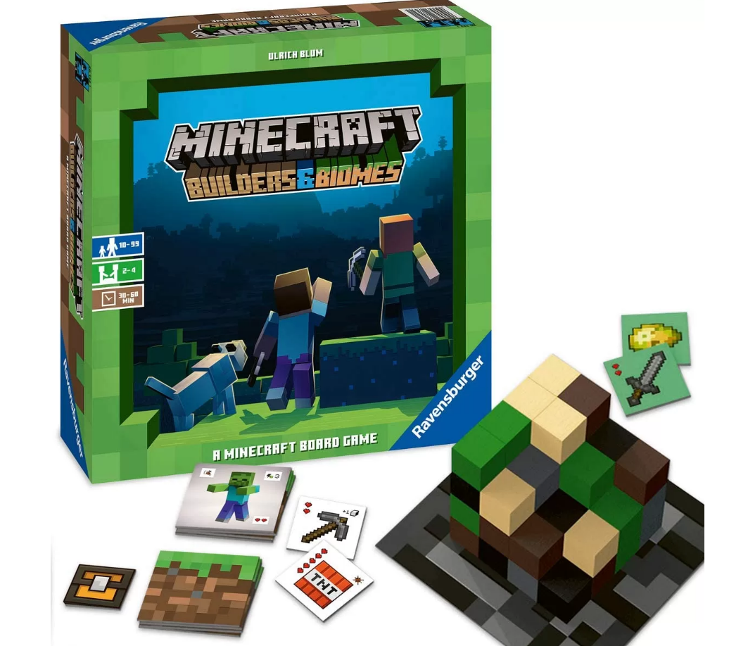 Gioco di Società Minecraft Builders & Biomes Ravensburger