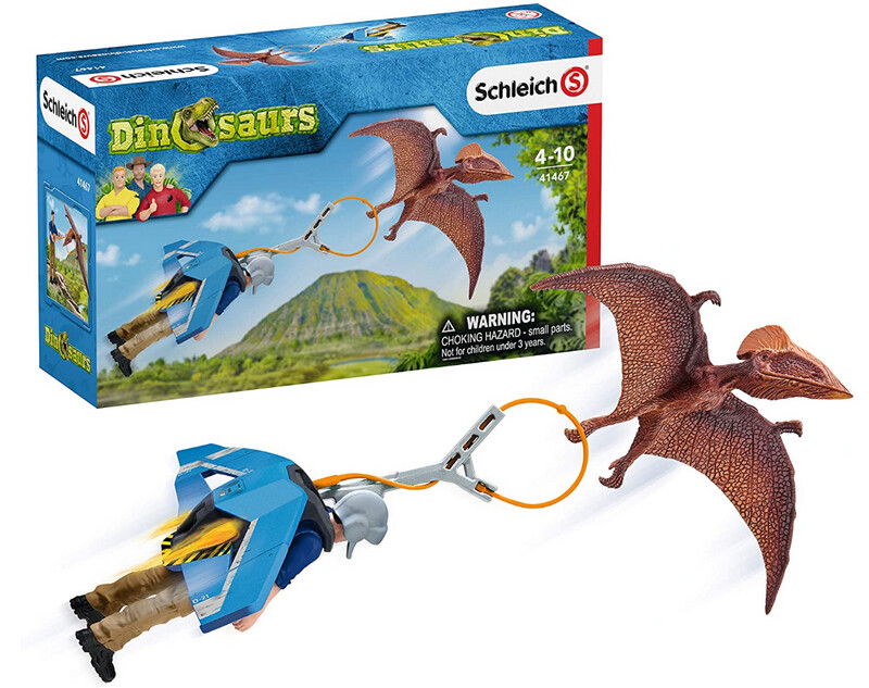 Schleich Dinosauro con Personaggio ed Aliante 41467
