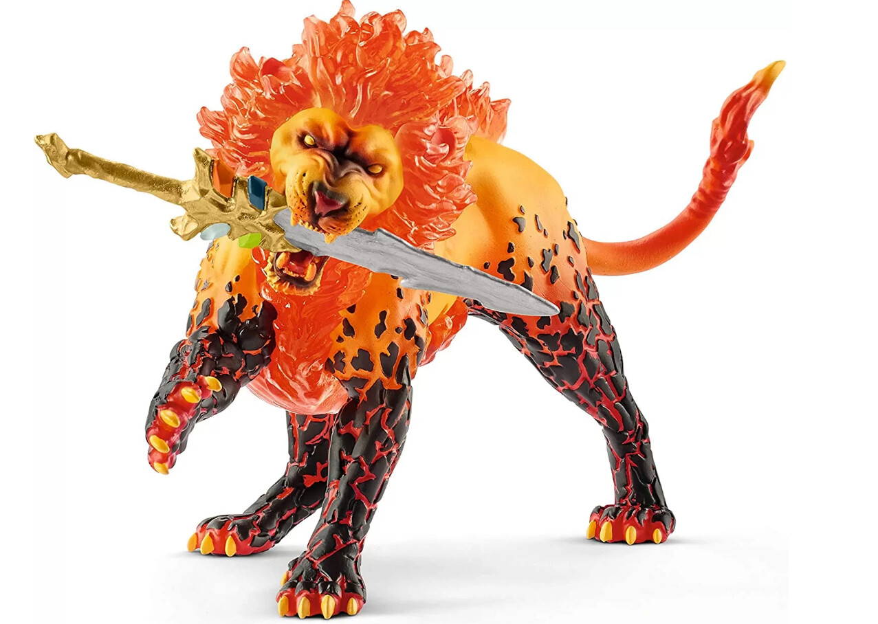 Figurine Taureau de feu, Schleich 42493 Eldrador Creatures, des 7 ans