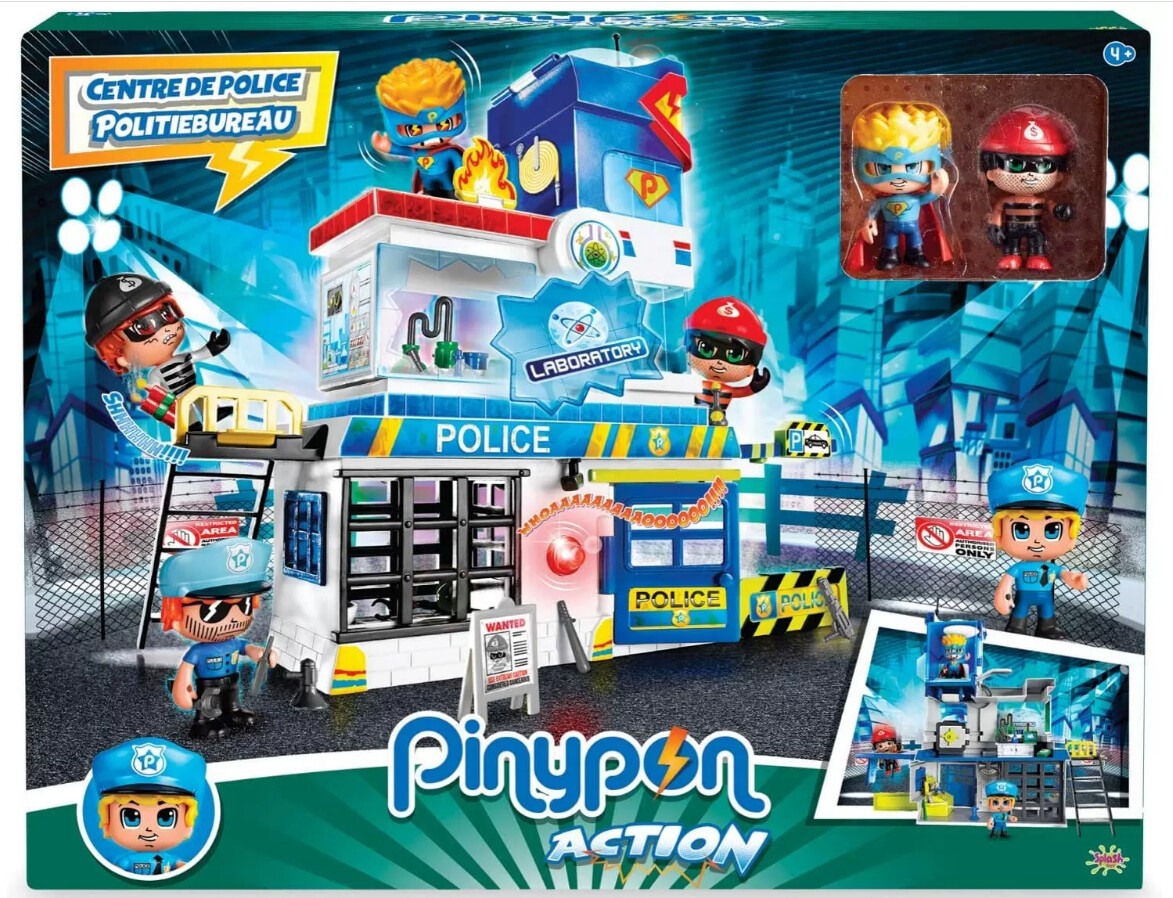 Pinypon Action Stazione di Polizia con 2 Personaggi e Accessori